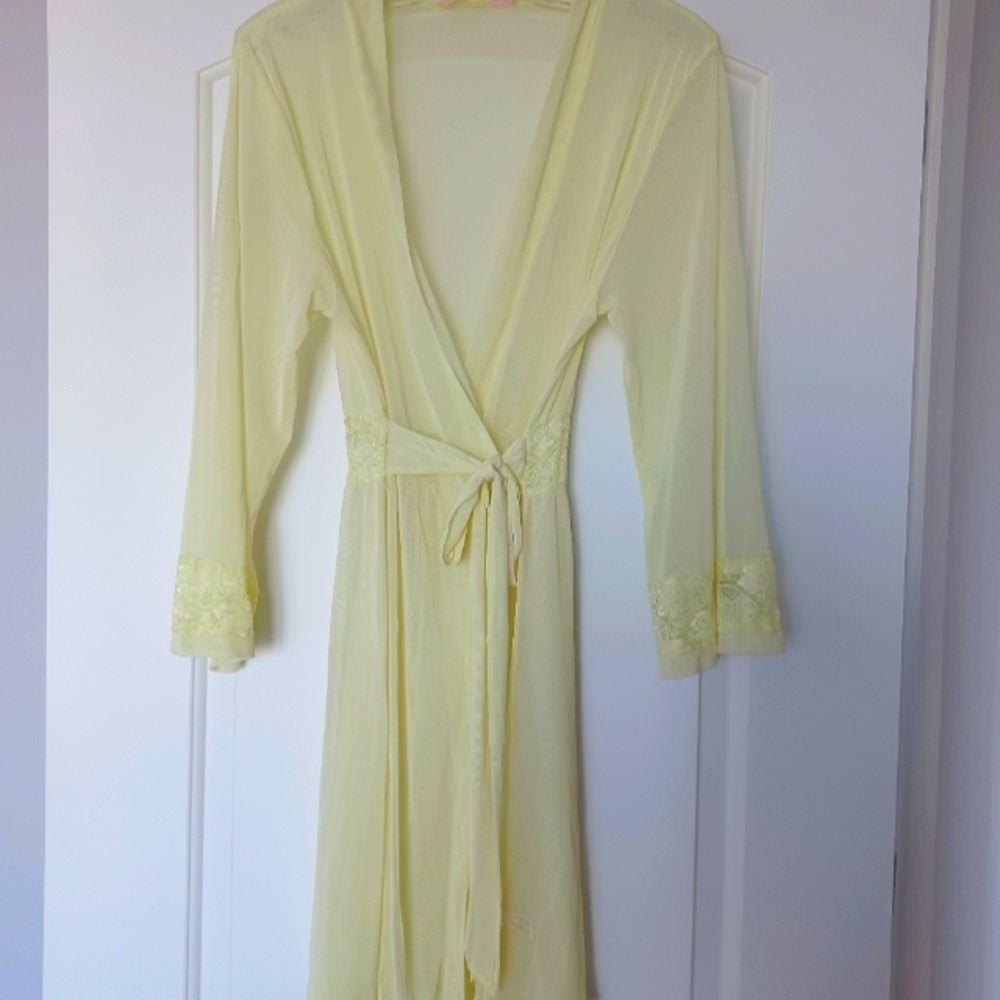 La Vie en Rose sheer robe